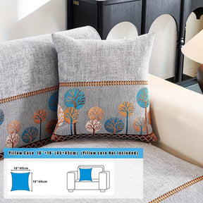 Capa de Sofá Chenille Estilo Boêmio 1pc, Capa para Sofá com Bordado Geométrico, Amigável para Cães, Protetor de Sofá Espesso e Macio, Capas Antiderrapantes para Almofadas, Protetor de Móveis, Decoração para Quarto Escritório Sala de Estar Casa, Melhore su