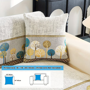 Capa de Sofá Chenille Estilo Boêmio 1pc, Capa para Sofá com Bordado Geométrico, Amigável para Cães, Protetor de Sofá Espesso e Macio, Capas Antiderrapantes para Almofadas, Protetor de Móveis, Decoração para Quarto Escritório Sala de Estar Casa, Melhore su