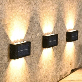 Arandela Solar de Parede para Área Externa com LED