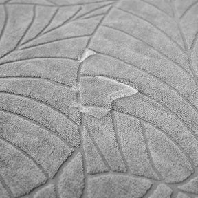 Capa de Sofá Jacquard Impermeável com Padrão de Folhas Flora