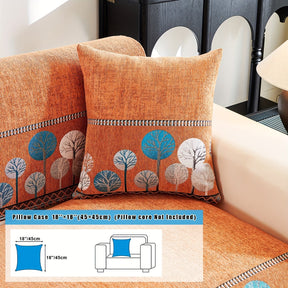 Capa de Sofá Chenille Estilo Boêmio 1pc, Capa para Sofá com Bordado Geométrico, Amigável para Cães, Protetor de Sofá Espesso e Macio, Capas Antiderrapantes para Almofadas, Protetor de Móveis, Decoração para Quarto Escritório Sala de Estar Casa, Melhore su