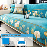 Capa de Sofá Chenille Estilo Boêmio 1pc, Capa para Sofá com Bordado Geométrico, Amigável para Cães, Protetor de Sofá Espesso e Macio, Capas Antiderrapantes para Almofadas, Protetor de Móveis, Decoração para Quarto Escritório Sala de Estar Casa, Melhore su