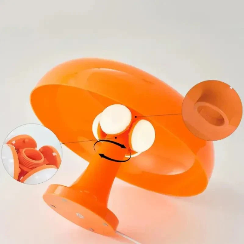 Luminária de Mesa LED com Design Moderno em Forma de Cogumelo