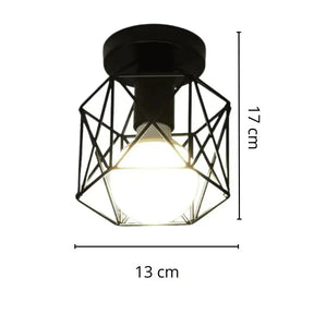 Luminária de Teto Moderna com Design Industrial e Acabamento Contemporâneo