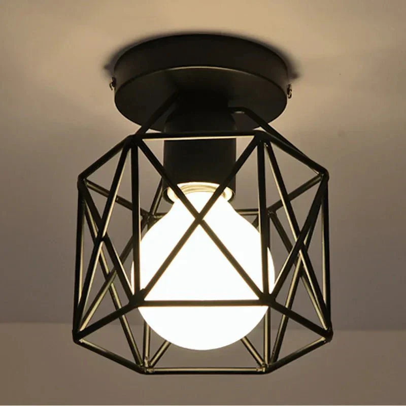 Luminária de Teto Moderna com Design Industrial e Acabamento Contemporâneo